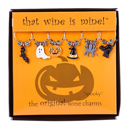 Product Cover Wine Things WT-1623P Spooky, Painted Wine Charms, Fits neatly around stem, Multicolor