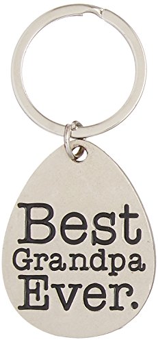 Product Cover ThisWear Fathers Day Gifts for Grandpa Best Ever Metal Pendant Keychain Key Tag