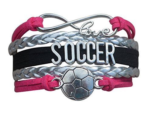 Product Cover Infinity Collection Soccer Gifts, Soccer Bracelet, Soccer Jewelry, Adjustable Soccer Charm Bracelet- Perfect Soccer Gifts