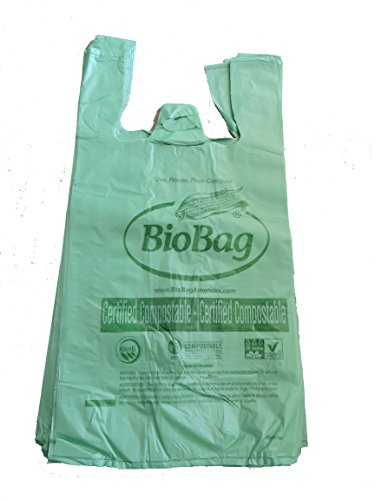 Product Cover Bundle of 50 BioBag Biodegradable Large T-Shirt Style Trashbasket Bags