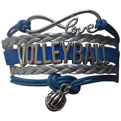 Product Cover Infinity Collection Volleyball Bracelet- Girls Volleyball Jewelry (5 Colors) Perfect Volleyball Gifts for Players