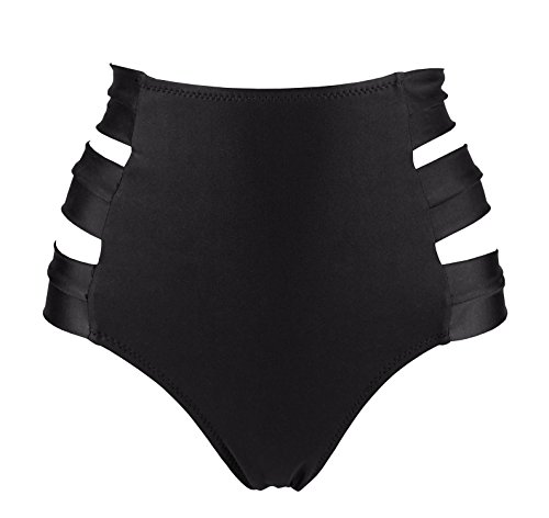 Product Cover COCOSHIP Women's High Waist Side Straps Bikini Bottom Scrunch Butt Ruched Brief(FBA)