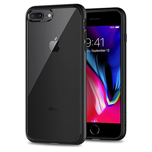 Product Cover Spigen Ultra Hybrid [2nd Generation] Designed for Apple iPhone 8 Plus Case (2017) / Designed for iPhone 7 Plus Case (2016) - Black