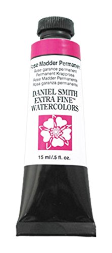 Product Cover DANIEL SMITH Extra Fine Watercolor 15ml Paint Tube, Rose Madder Permanent