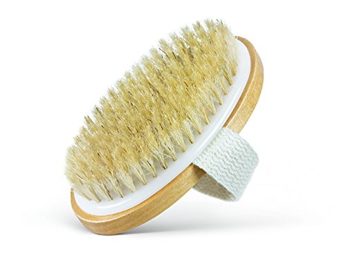 Product Cover Dry Body Brush - 100% Natural Bristles - Cellulite Treatment, Increase Circulation, Tighten Skin, Improves Skin's Health and Beauty