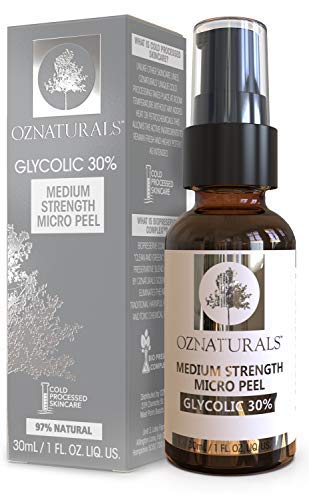 Product Cover OZ Naturals OZNaturals Glycolic Acid Facial Peel - This Anti Aging Chemical Face Peel Helps Clear Blackheads & Blocked Pores Fade The Appearance Of Dark Spots & Fine Lines For That Healthy Youthful Glow