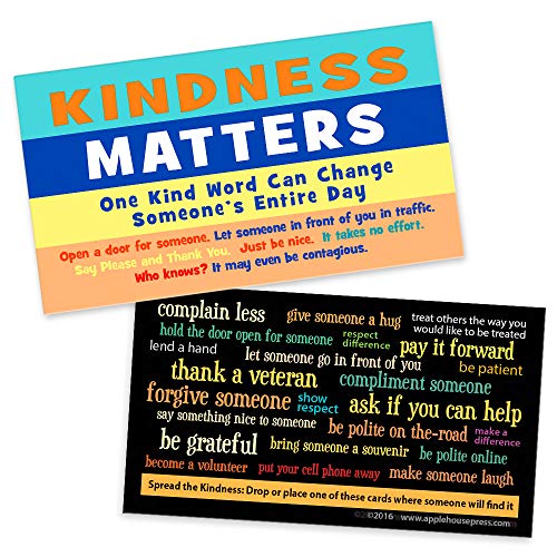 Product Cover Kindness Matters Cards - Kindness is Contagious Challenge Card (Box of 100)