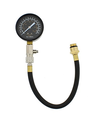 Product Cover Abn Compression Tester and Adapters - Dual Automotive Compression Gauge with 14mm and 18mm Compression Tester Adapter