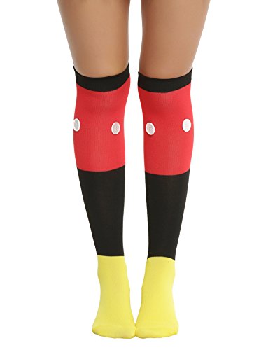 Product Cover Disney Mickey Mouse 1 Pair of 3D Button Knee Sock Ladies and Juniors