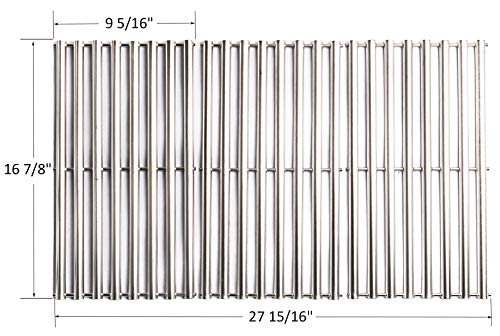 Product Cover GS8763 Stainless Steel Cooking Grid Replacement for Charbroil 463433016, 463461615, 463420507, 463420508, Kenmore 463420507, Master Chef 85-3100-2, 85-3101-0, G43205, T480, Set of 3