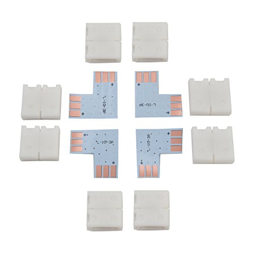Product Cover BTF-LIGHTING 10sets 3PIN 10mm Width Right Angle L Shape solderless Corner Connector for ws2811 ws2812b SK6812 led Strip No Soldering
