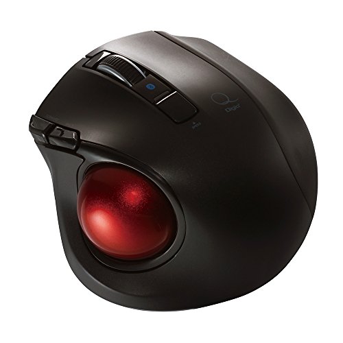 Product Cover Nakabayashi Co,Ltd. Digio2 Bluetooth Wireless Trackball for Window PC and Mac and Android (Black)