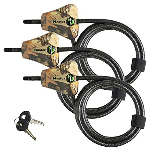 Product Cover Master Lock - Python Adjustable Camouflage Cable Locks #8418KA CAMO 3-Pack