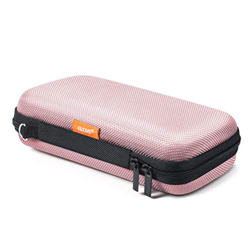 Product Cover GLCON Cell Phone Carrying Case,Portable Hard EVA Case Protection for External Battery,GPS,Hard Drive,USB/Charging Cable,Mesh Inner Pocket,Zipper Enclosure and Durable Exterior,Travel Pouch Bag,Pink