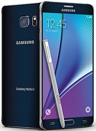 Product Cover Samsung Galaxy Note 5 N920A 32GB GSM Unlocked - Black (Renewed)