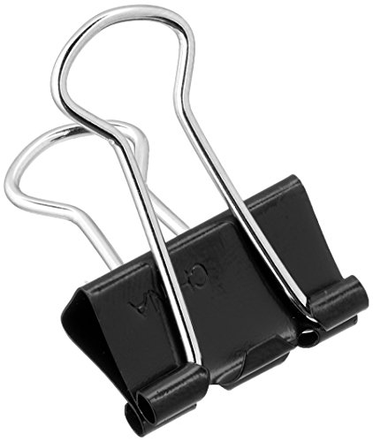 Product Cover ACCO Small Binder Clips, Steel Wire, 5/16 Cap, 3/4w, Black/Silver, 6 Packs (ACC72020X6)