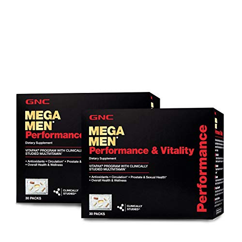 Product Cover GNC Mega Men Performance Vitality Vitapak Program - Daily Multivitamin -Twin Pack