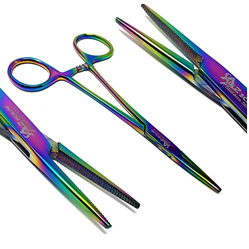 Product Cover Multi Color Rainbow Mosquito Hemostat Forceps 5.5