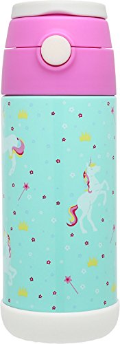 Product Cover Snug Flask for Kids - Vacuum Insulated Water Bottle with Straw (Unicorn)