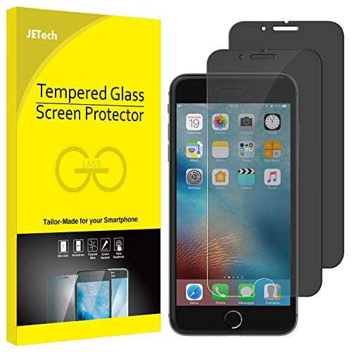 Product Cover JETech Privacy Screen Protector for Apple iPhone 7 and iPhone 8, Anti-Spy Tempered Glass Film, 2-Pack