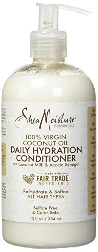 Product Cover SheaMoisture 100% Virgin Coconut Oil Daily Hydration Conditioner, 13 Ounce