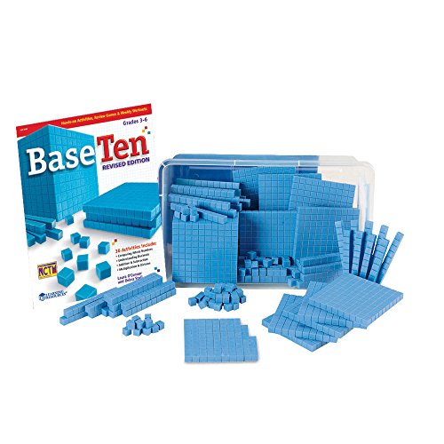 Product Cover ETA hand2mind Blue Plastic Base Ten Blocks, 161-Piece Starter Set