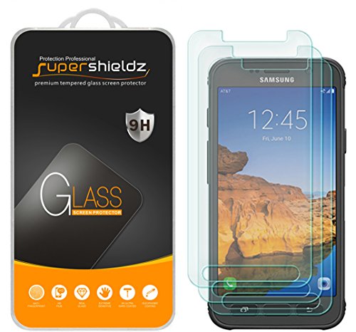 Product Cover (3 Pack) Supershieldz for Samsung (Galaxy S7 Active) (Not Fit for Galaxy S7 Model) Tempered Glass Screen Protector, Anti Scratch, Bubble Free