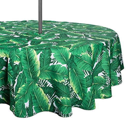 Product Cover DII 100% Polyester, Spill proof and Waterproof, Machine Washable, Outdoor Tablecloth With Zipper and Umbrella Hole, 60
