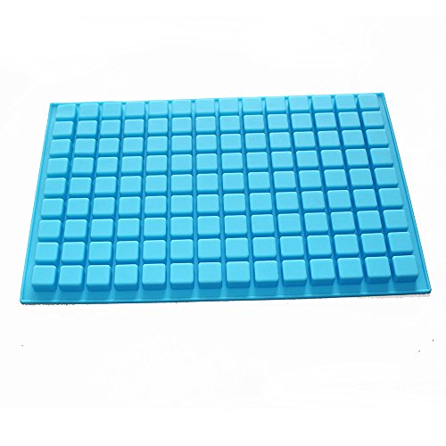 Product Cover X-Haibei Small Square Ice Cube Jello Candy Chocolate Making Silicone Mold Soap Supplies 0.1oz per Cell
