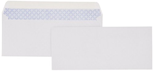 Product Cover AmazonBasics #10 Security-Tinted Envelopes with Peel & Seal, White, 500-Pack - AMZP5