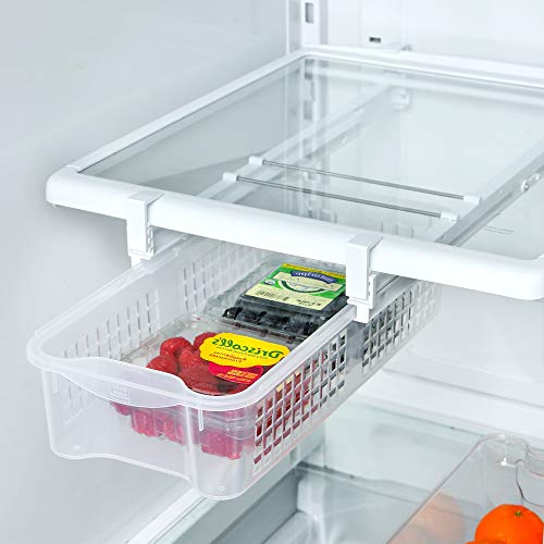 Product Cover MEDIUM : PRO-MART SMART DESIGN Refrigerator Pull Out Bin and Home Organizer, Medium