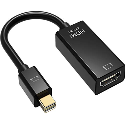 Product Cover VicTsing Mini Displayport to HDMI Cable, 4Kx2K High Resolution Mini DP Thunderbolt Adapter, For Apple MacBook /Mac/Microsoft Surface Pro/ThinkPad X1, Black