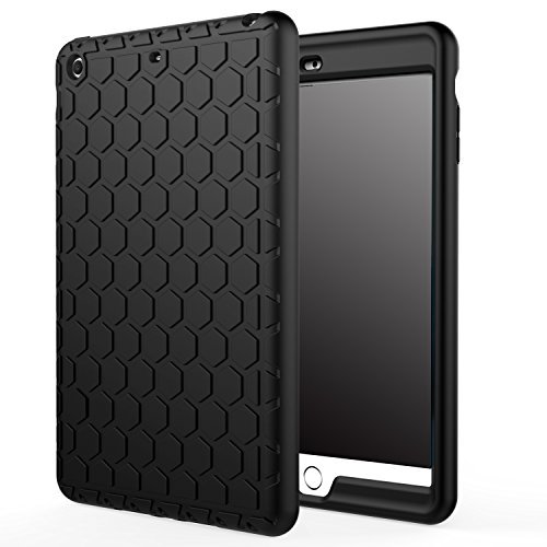 Product Cover MoKo iPad Mini 3 / 2 / 1 Case - [Honey Comb Series] Light Weight Shock Proof Soft Silicone Back Cover [Kids Friendly] for Apple iPad Mini 1 (2012)