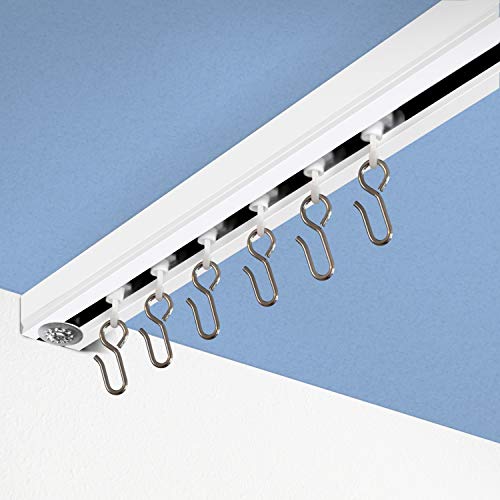 Product Cover RoomDividersNow Ceiling Track Set - Large, for Spaces 12ft - 18ft Wide (White)