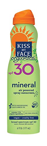 Product Cover Kiss My Face Organics Mineral Continuous Spray Sunscreen, SPF 30