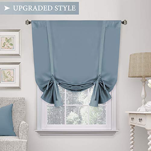 Product Cover H.VERSAILTEX Thermal Insulated Blackout Adjustable Tie Up Shade Curtain(Rod Pocket)-42