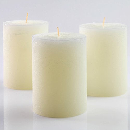 Product Cover Set of 3 Ivory Pillar Candles 3