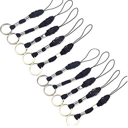 Product Cover YOUOWO 10 pcs Nylon Lanyards for USB Flash Drive Cell Phone Key iPod mp3 mp4 ID Card Badge and Other Small Electronic Devices Can disassemble Phone Charms Detachable Lanyard (10 Pack)
