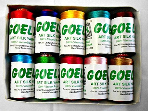 Product Cover Goelx Silk Thread for Jewellery Making, Multicolors, for Bangle-jhumka Making