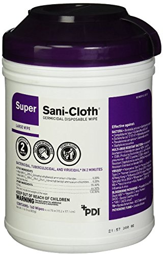 Product Cover Professional Disposables Surface bUosE Disinfectant Super Sani-Cloth Wipes, 160 Count (5 Pack)