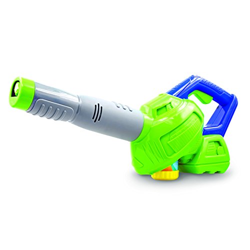 Product Cover Maxx Bubbles Bubble-N-Go Toy Leaf Bubble Blower with Refill Solution Simulates Real Power Leaf Blower