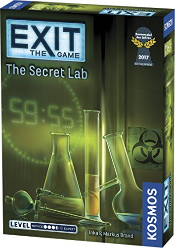Product Cover Exit: The Secret Lab | Exit: The Game - A Kosmos Game | Kennerspiel Des Jahres Winner | Family-Friendly, Card-Based at-Home Escape Room Experience for 1 to 4 Players, Ages 12+
