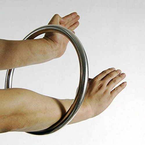 Product Cover Wing Chun Stainless Ring Yewen Sau Sticky Hand Strength Training Tsun Siu Lum Kung Fu