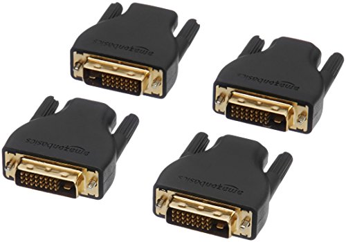 Product Cover AmazonBasics HDMI to DVI-D Adapter - 4-Pack (Black)