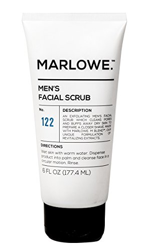 Product Cover MARLOWE. No. 122 Men's Facial Scrub 6 oz | NEW Improved Formula | Light Daily Exfoliating Face Cleanser | Fresh Sandalwood Scent | Made with Natural Ingredients