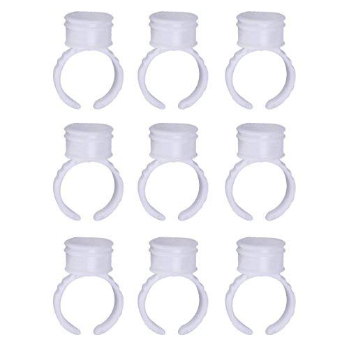 Product Cover COOSKIN 100pcs Microblading Pigment Glue Rings Tattoo Ink Holder For Semi Permanent Makeup
