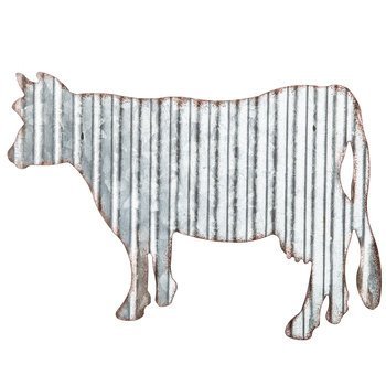 Product Cover Corrugated Metal Cow Wall Farmhouse or Farm Decor