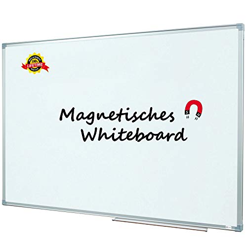 Product Cover Lockways Magnetic Dry Erase Board - Magnetic Whiteboard/White Board 36 x 24 Inch, 1 Dry Erase Markers, 2 Magnets for School, Home, Office