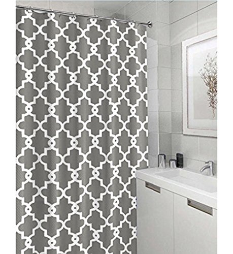 Product Cover Vandarllin Geometric Patterned Waterproof 100% Polyester Fabric Shower Curtain for Bathroom 72