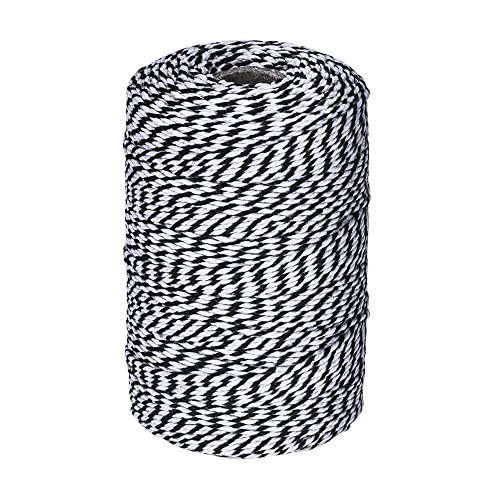 Product Cover 656 Feet Black and White Twine,Cotton Bakers Twine Cotton Cord Crafts Gift Twine String for Holiday